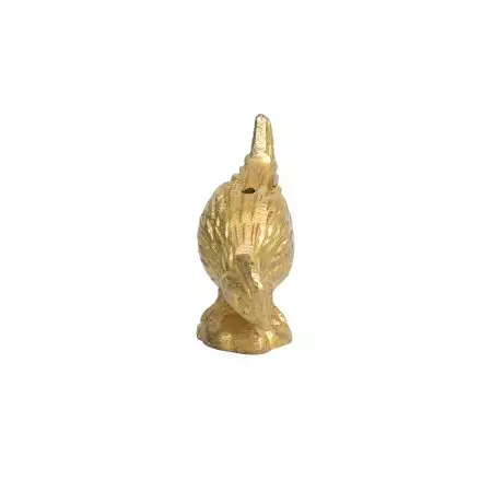 Golden Brass Hen Incense Stick Holder